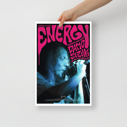 Official Energy Poster - Doc' N Roll Festival 2022 / Energy : A Documentary About Damo Suzuki - Photo Paper Poster - 12 x 18 Inch