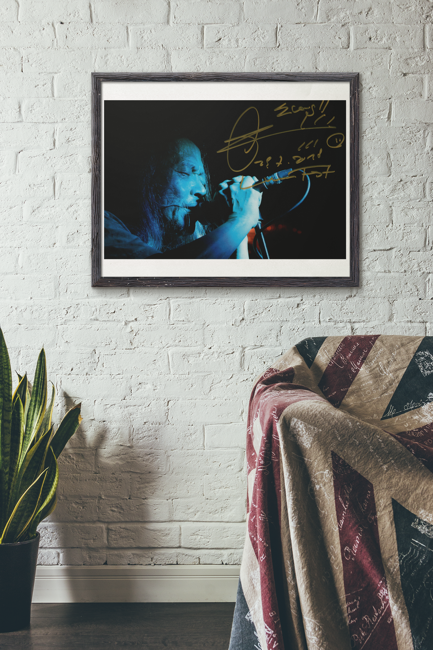 Damo Suzuki, 12x18 Inch, Signed Photo Re-Print @ Hope and Ruin - Photo by Michelle Heighway