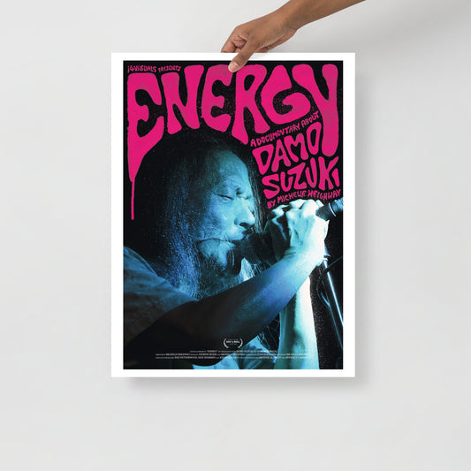 Official Energy Poster - Doc' N Roll Festival 2022 / Energy : A Documentary About Damo Suzuki - Large / Photo Paper Poster - 18 x 24 Inch